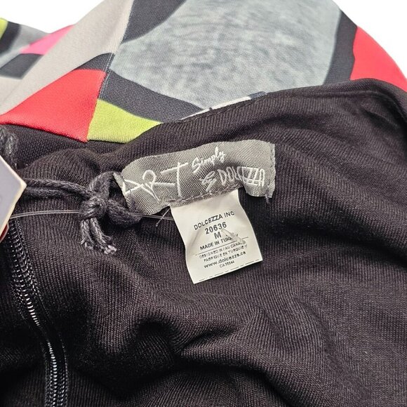 Simply Art Dolcezza Dress Abstract Art To Wear Size M Irena Orlov Vibrant NWT - Picture 9 of 10